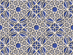 雪花剪纸无缝背景矢量素材