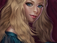 Dena Helmi幻想人物肖像插画