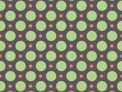 红绿圆点无缝背景矢量素材