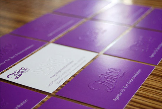 31款创意紫色名片设计欣赏