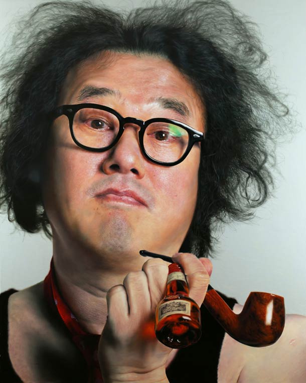 这不是照片：韩国Kang Kang-Hoon超写实人物肖像画作品
