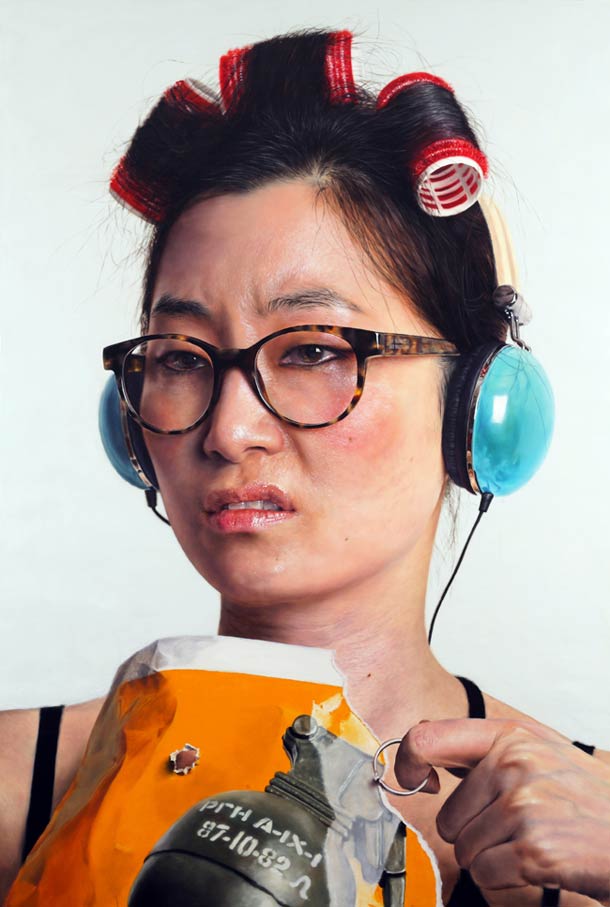 这不是照片：韩国Kang Kang-Hoon超写实人物肖像画作品