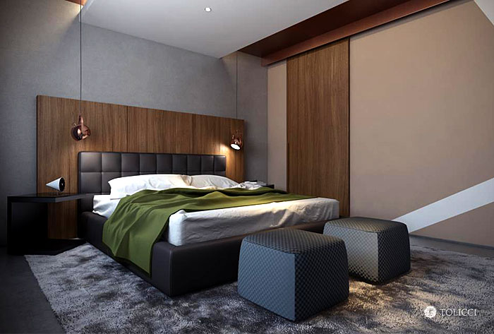 Studio Tolicci:温暖舒适的卧室设计