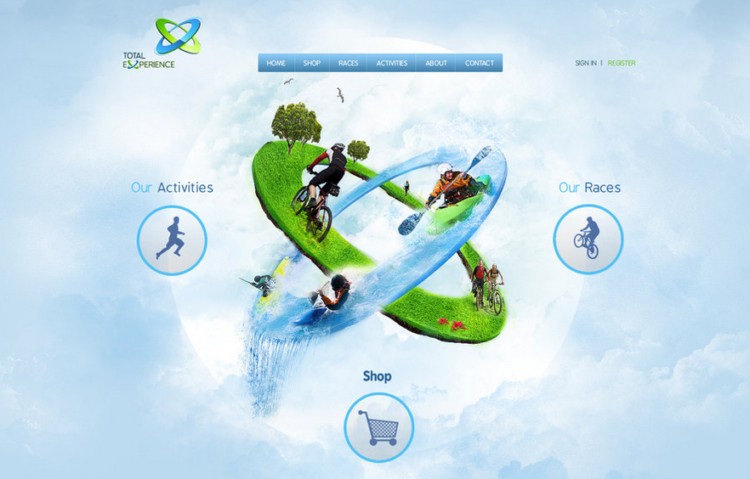 30个国外体育健身运动网站设计