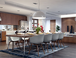 现代时尚的家居餐厅设计欣赏