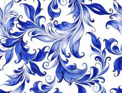 漂亮的蓝色花纹背景矢量素材(1)