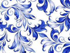 漂亮的蓝色花纹背景矢量素材(3)