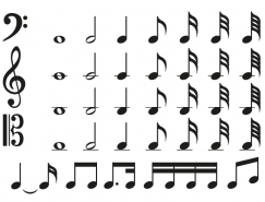各种音乐符号矢量素材