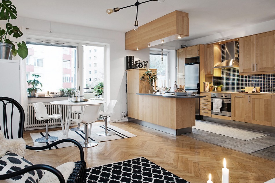 瑞典现代简约的小公寓设计