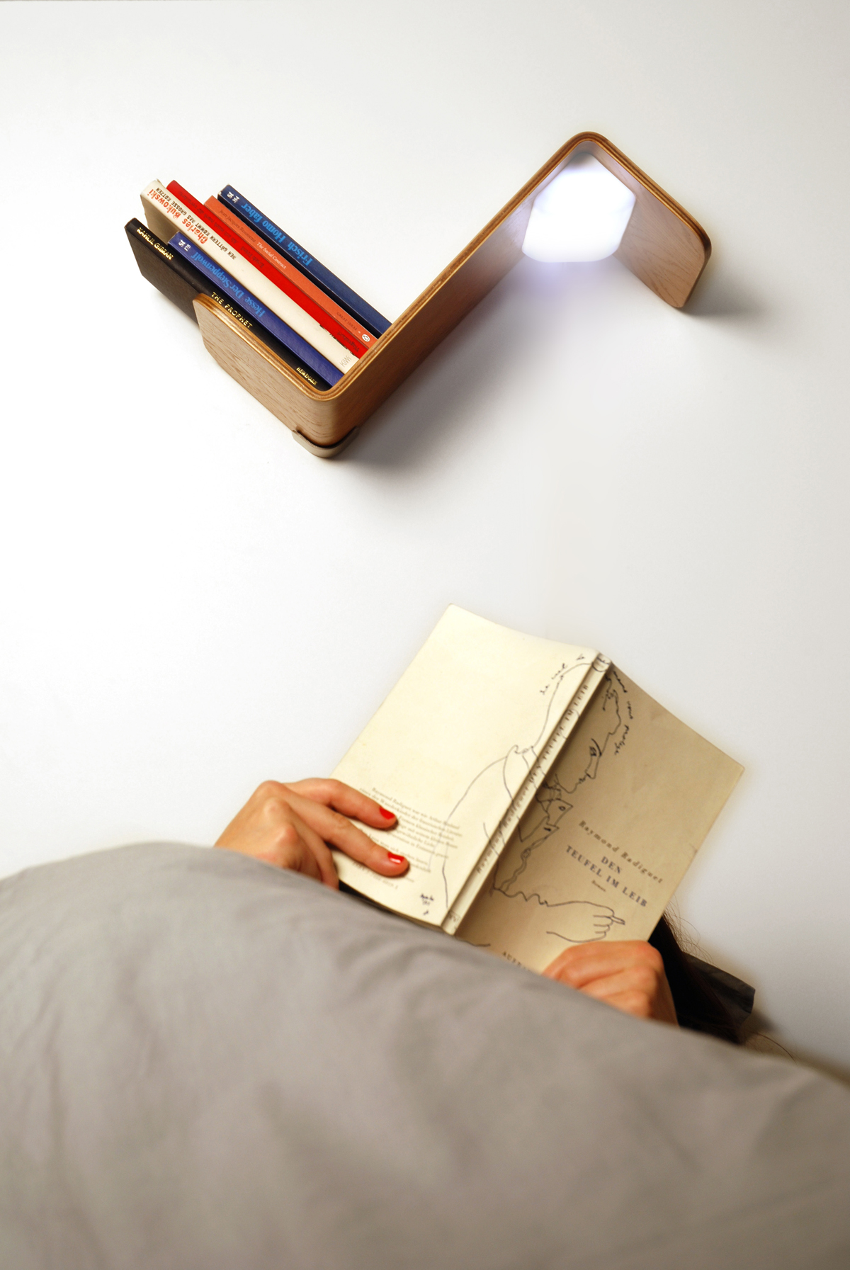 Lili Lite创意床头书架灯