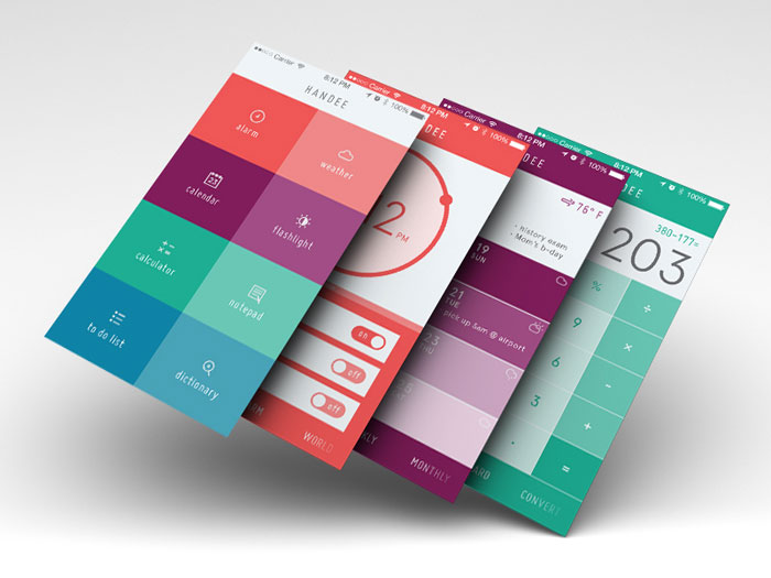 20个色彩丰富的手机应用UI设计欣赏