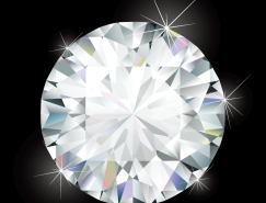 晶莹闪耀钻石矢量素材(1)