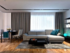 斯洛伐克Bratislava两居室公寓装修设计
