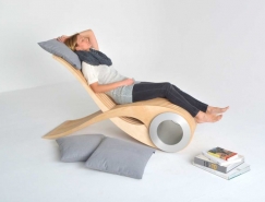 創意仿生飛魚椅設計
