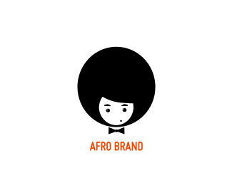 标志设计元素运用实例：非洲式蓬松发型