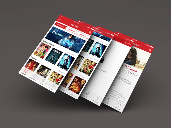 50个创意电影App应用UI设计