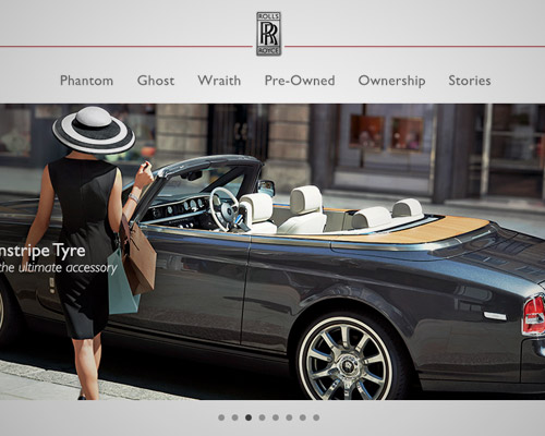 33个动感的汽车品牌网站设计