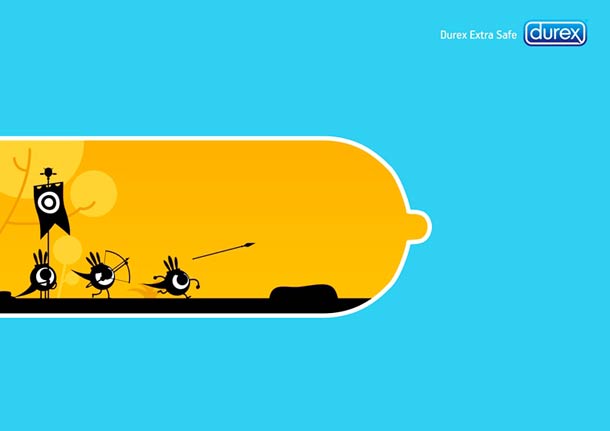 平面广告欣赏：Durex避孕套(Extra Safe)
