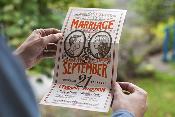 30个独特创意的结婚请柬和喜帖设计