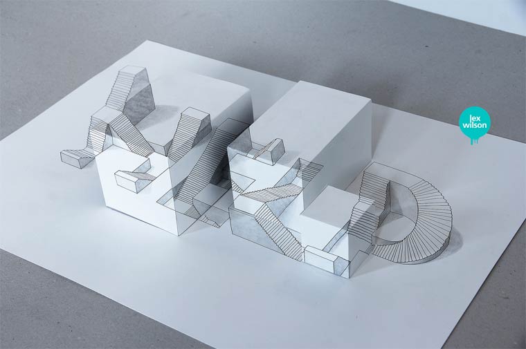 Lex Wilson创意3D字体设计