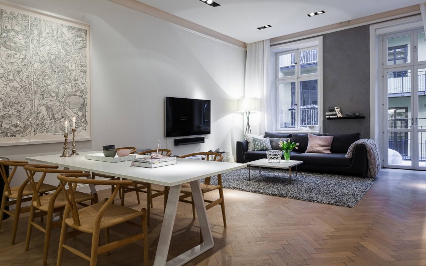斯德哥尔摩90平米优雅北欧风格公寓设计