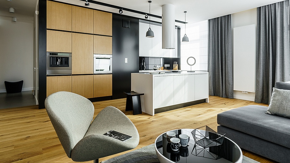 波兰Gdynia优雅精致的89平米公寓设计