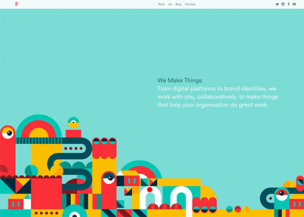 50个缤纷色彩的网站设计欣赏