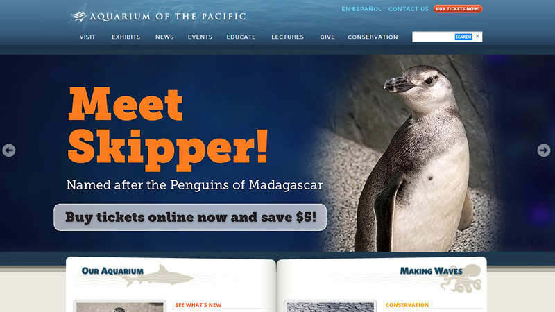 35个国外动物园和水族馆网站设计