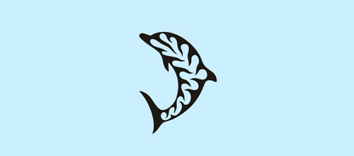 标志设计元素运用实例：海豚