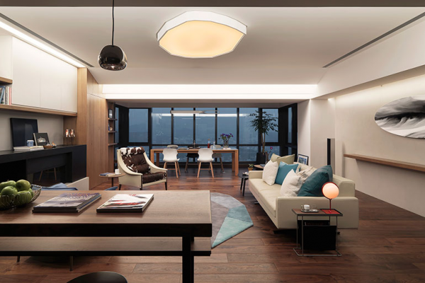 台湾简约别致的现代公寓设计