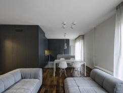 意大利极简开放式布局公寓装修