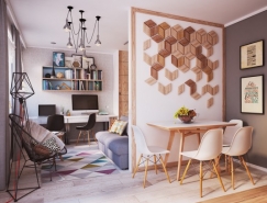 2个漂亮的50平米小公寓设计