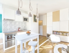 创意布局的大储纳空间:巴黎30平小公寓设计