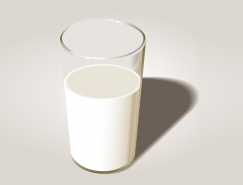 牛奶玻璃杯矢量素材