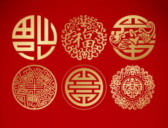 中国传统图案花纹矢量素材