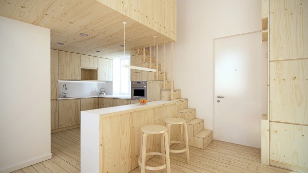 5个超小空间的微型公寓设计