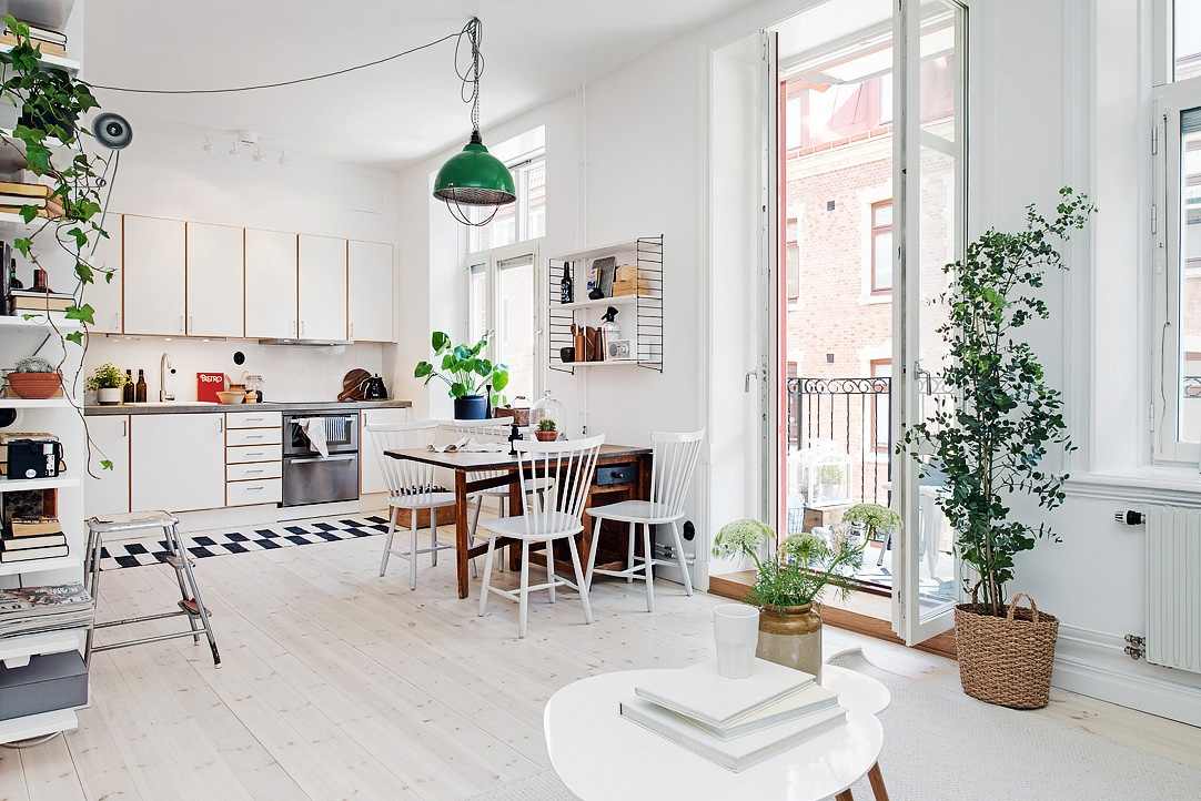 哥德堡一居室北欧风白色公寓设计