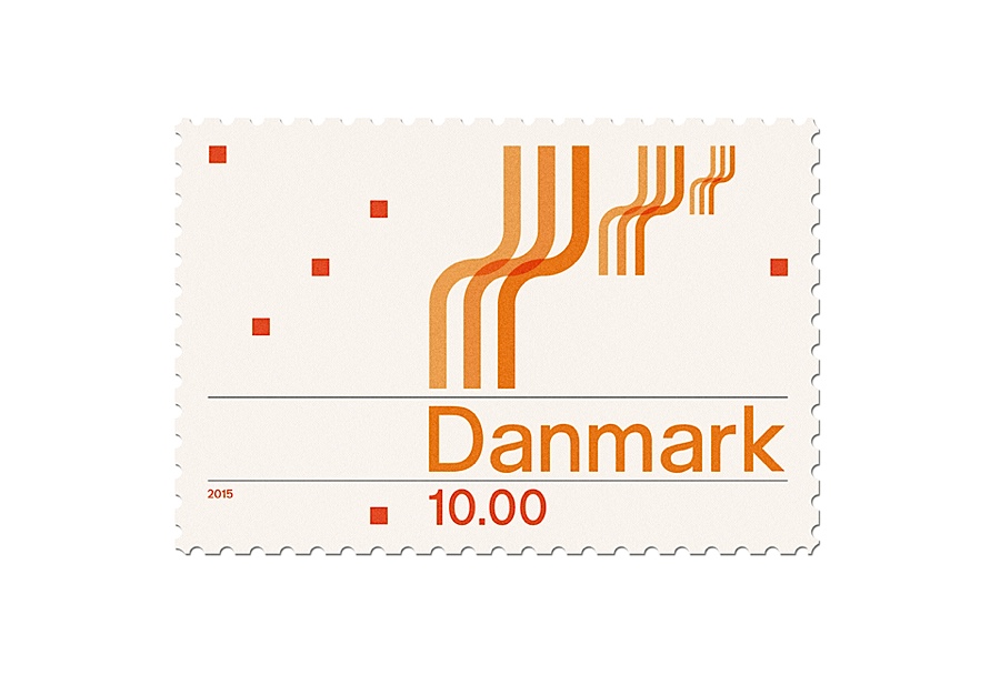 Duane Dalton极简扁平化风格邮票图案设计