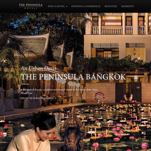 30个国外酒店度假村网站设计