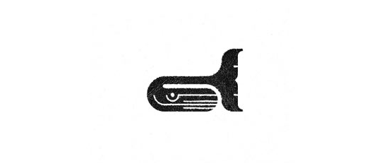 标志设计元素运用实例：鲸鱼(四)
