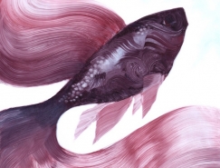 細膩的肌理和色彩變化:Adam S.Doyle動物繪畫作品