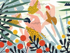 鮮豔的色彩和紋理:Martyna Wójcik-Śmierska插畫作品欣賞