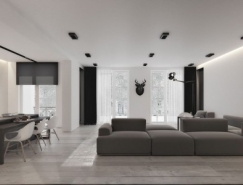 开放式空间的极简住宅设计