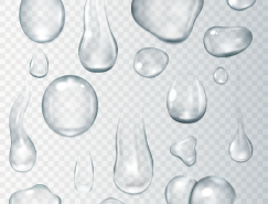 透明水滴矢量素材(5)
