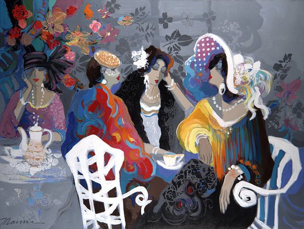 大胆鲜艳的色彩:Isaac Maimon人物绘画作品欣赏