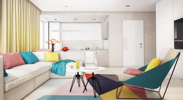 迷人的色彩搭配:4套优雅公寓装修设计