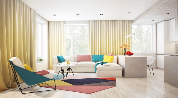 迷人的色彩搭配:4套优雅公寓装修设计