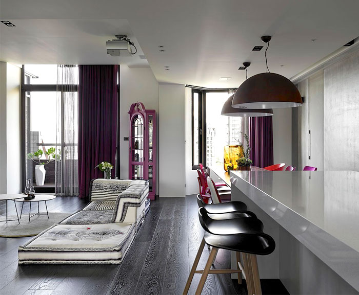 工业风格元素的台湾现代公寓设计