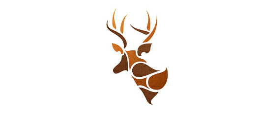 标志设计元素运用实例：鹿(三)