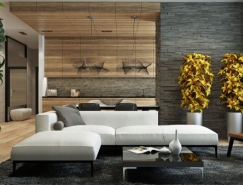 5个中性色调和富有质感的住宅装修设计